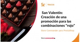 San Valentín: Creación de una promoción para las combinaciones "rojo"