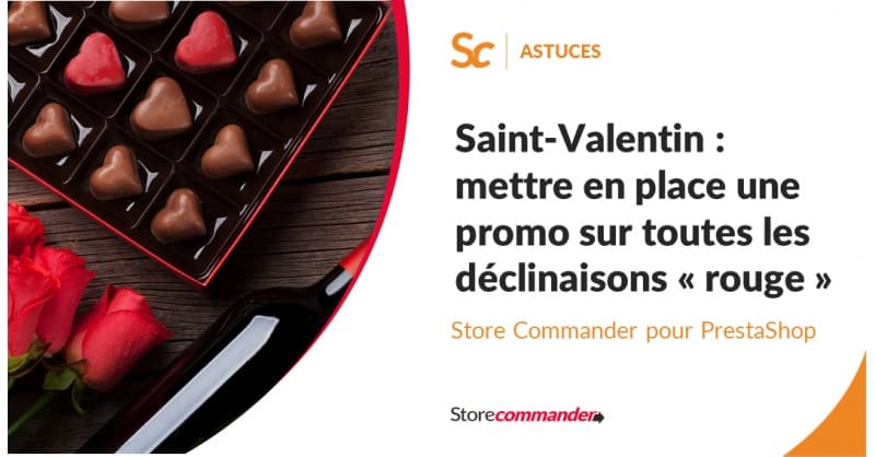 Saint-Valentin : Mettre en place une promo sur toutes les déclinaisons ‘Rouge’