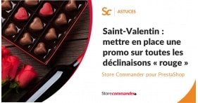 Saint-Valentin : Mettre en place une promo sur toutes les déclinaisons ‘Rouge’