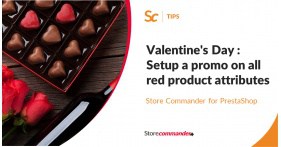 St-Valentin : Mettre en place une promo sur toutes les déclinaisons ‘Rouge’